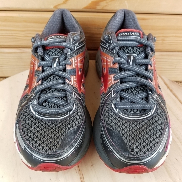 Brooks Womens Adrenaline GTS 17 1202311B044 Gray Running Shoes Sneakers Lace-up - Picture 2 of 12